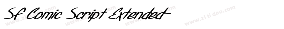 SF Comic Script Extended字体转换